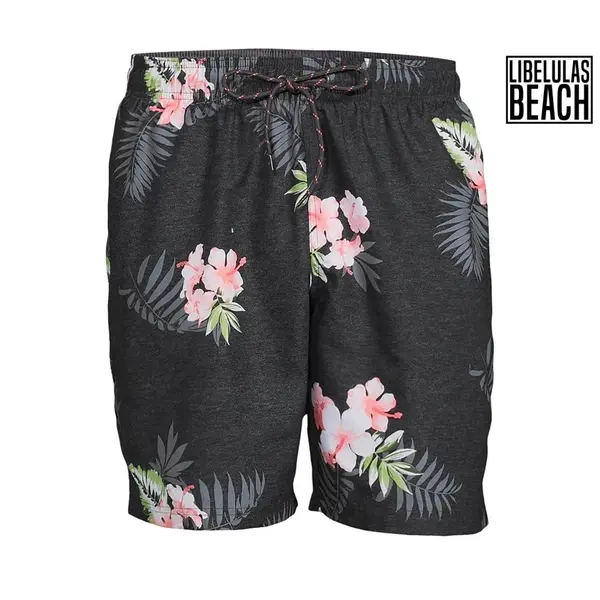 Short Caballero · Gris con flores