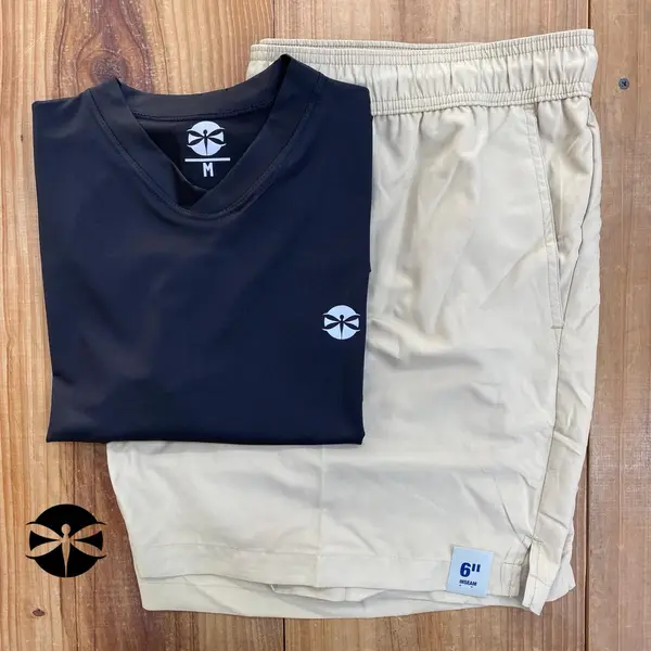 Conjunto Caballeros (Playera UV + Short) · Negro Beige