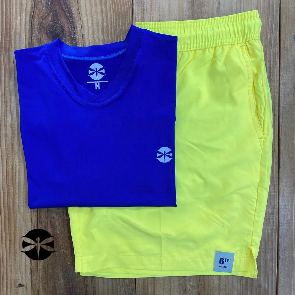Conjunto Caballeros (Playera UV + Short) · Azul Intendo Lima Limon