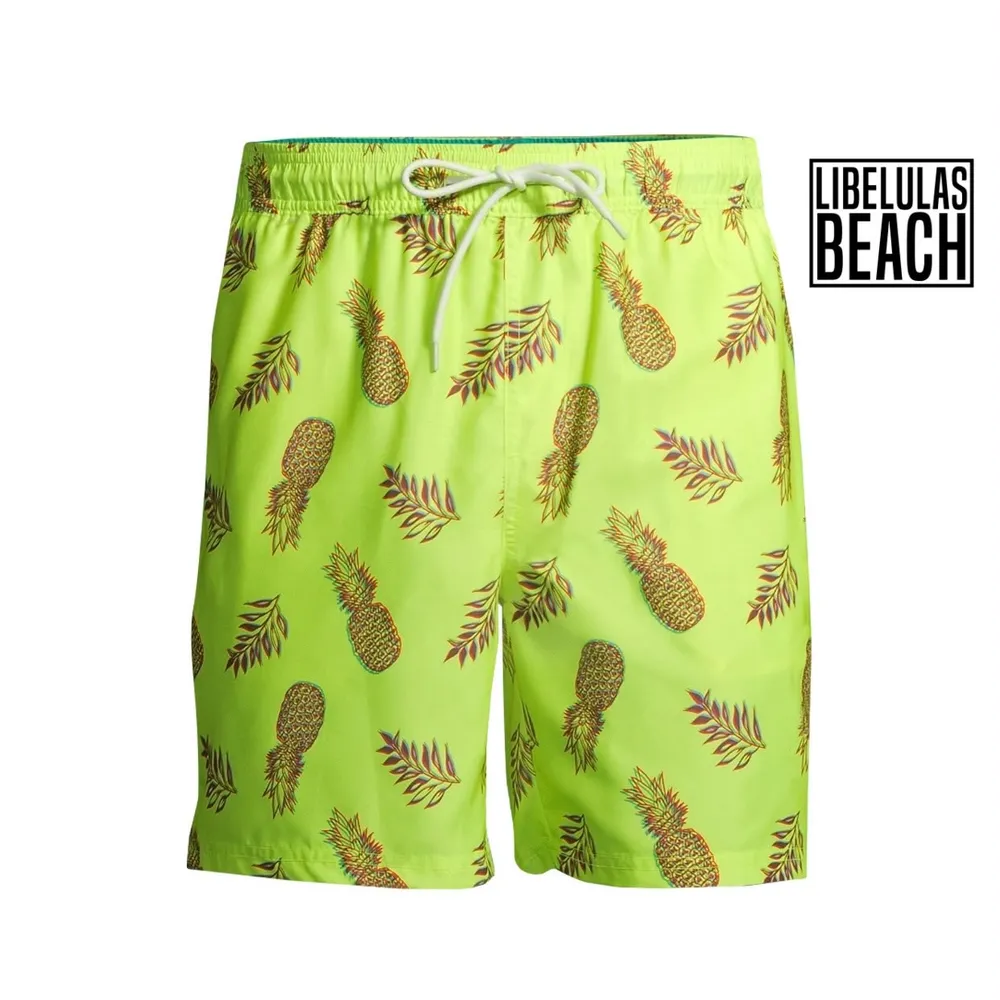 Short Caballero · Verde con piñas